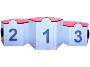 Электрифицированный интерактивный наградной пьедестал "Первый, второй, третий" - fgospostavki.ru - Апрелевка