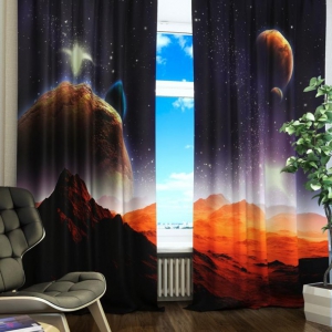 Комплект светонепроницаемых штор "Марсианская одиссея" - fgospostavki.ru - Апрелевка