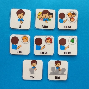 Набор карточек "Местоимения" - fgospostavki.ru - Апрелевка