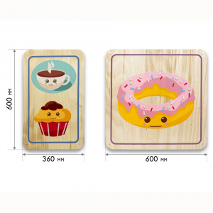 Набор стеновых панелей «Милая еда - Завтрак» - fgospostavki.ru - Апрелевка