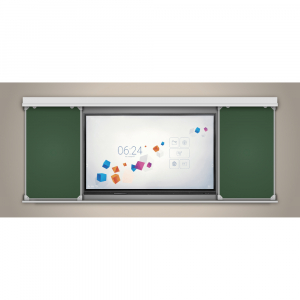 Многофункциональная раздвижная система аудиторных досок 65'' - fgospostavki.ru - Апрелевка