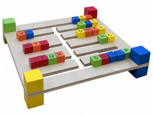 Фронтальное наглядное игровое пособие "Двухсторонний английский алфавит" - fgospostavki.ru - Апрелевка