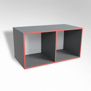 Открытая настенная полка-2-х секционная ТР2 ЛДСП  - fgospostavki.ru - Апрелевка