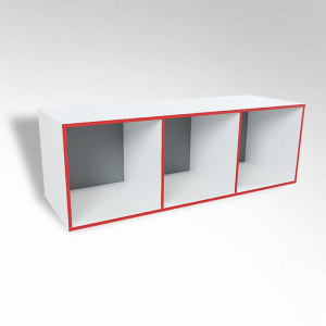 Открытая настенная полка-3-х секционная ТР3 ЛДСП  - fgospostavki.ru - Апрелевка