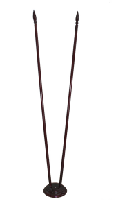 Подставка для флагов напольная с двумя отверстиями в сборе (дерево) - fgospostavki.ru - Апрелевка