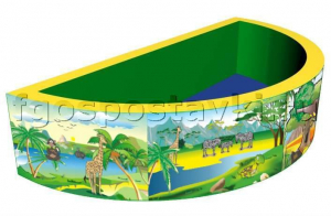 Бассейн с шариками полукруглый с шелкографией - fgospostavki.ru - Апрелевка