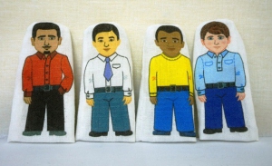 Набор пальчиковых кукол "Расы", 4 штуки - fgospostavki.ru - Апрелевка