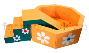 Бассейн "Ромашка" восьмигранный со ступенькой - fgospostavki.ru - Апрелевка