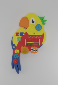 Бизиборд «Разноцветный попугай» - fgospostavki.ru - Апрелевка