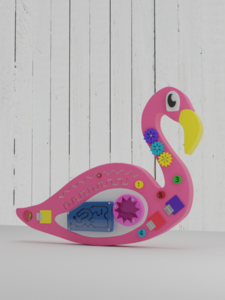 Бизиборд «Розовый фламинго» - fgospostavki.ru - Апрелевка