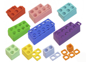 Нумирошка. Набор цветных пластиковых форм 100 шт. по методике Нумикон - fgospostavki.ru - Апрелевка