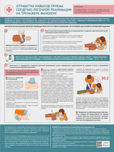 Стенд "Отработка приемов сердечно-легочной реанимации на тренажере-манекене" - fgospostavki.ru - Апрелевка