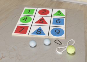 Мишень напольная цветная с цифрами - fgospostavki.ru - Апрелевка