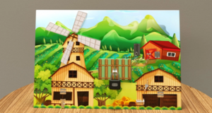 Настенная панель «Деревенский двор» - fgospostavki.ru - Апрелевка