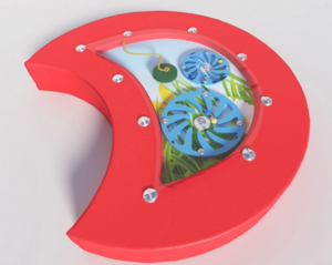 Настенный игровой модуль в виде части гусеницы с весами - fgospostavki.ru - Апрелевка