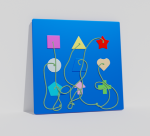 Тактильно-развивающая панель «Геометрия» - fgospostavki.ru - Апрелевка