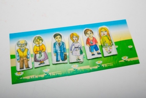 Набор пальчиковых кукол "Семья" 6 штук - fgospostavki.ru - Апрелевка