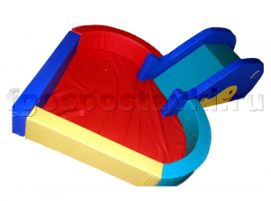 Сухой бассейн "Сердечко" с горкой 160х80х90 сантиметров - fgospostavki.ru - Апрелевка