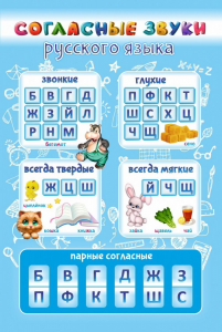 Стенд "Согласные русского языка" - fgospostavki.ru - Апрелевка