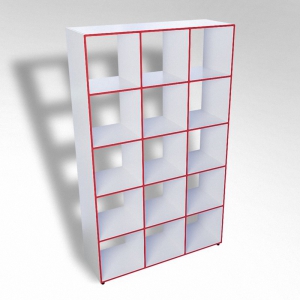 Шкаф открытый многосекционный ТР15 ЛДСП  - fgospostavki.ru - Апрелевка