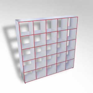 Шкаф открытый многосекционный ТР25 ЛДСП - fgospostavki.ru - Апрелевка