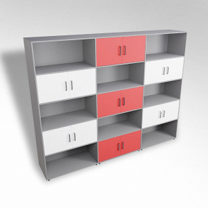 Шкаф встраиваемый закрытый с открытой полкой многосекционный ТР9 ЛДСП  - fgospostavki.ru - Апрелевка