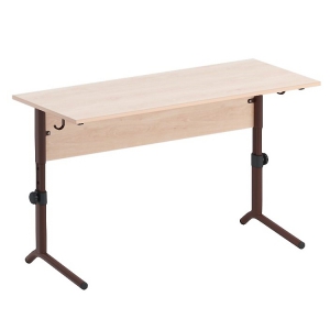 Стол ученический двухместный  регулируемый на плоскоовальной трубе - fgospostavki.ru - Апрелевка