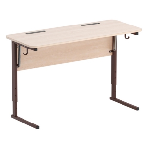 Стол ученический двухместный с наклоном столешницы (0-22°) на прямоугольной трубе - fgospostavki.ru - Апрелевка