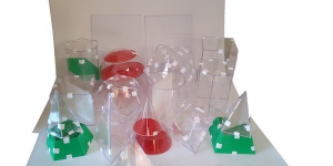 Набор прозрачных геометрических тел с сечением (разборный большой) - fgospostavki.ru - Апрелевка