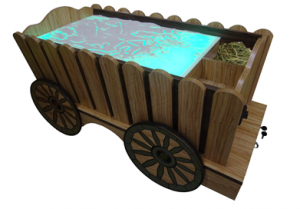 Стилизованный световой стол "Телега" - fgospostavki.ru - Апрелевка