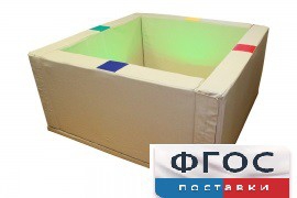 Сухой бассейн интерактивный с кнопками-переключателями (150х150х66 сантиметров) - fgospostavki.ru - Апрелевка