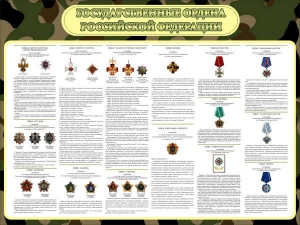 Стенд "Государственные ордена РФ" - fgospostavki.ru - Апрелевка