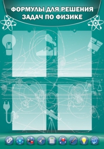 Стенд "Формулы для решения задач по физике" Вариант 3 - fgospostavki.ru - Апрелевка