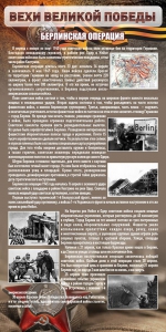 Стенд "Берлинская операция" - fgospostavki.ru - Апрелевка