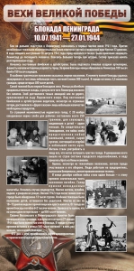 Стенд "Блокада Ленинграда" - fgospostavki.ru - Апрелевка