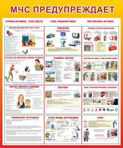 Стенд "МЧС предупреждает" - fgospostavki.ru - Апрелевка