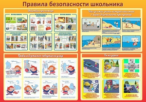 Стенд "Правила безопасности школьника" - fgospostavki.ru - Апрелевка