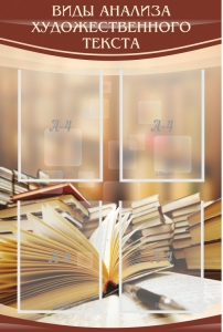 Стенд "Виды анализа художественного текста" - fgospostavki.ru - Апрелевка