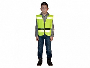 Световозвращающий жилет на молнии для пешеходов - fgospostavki.ru - Апрелевка