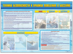 Стенд-уголок "Техника безопасности и правила поведения в бассейне" - fgospostavki.ru - Апрелевка