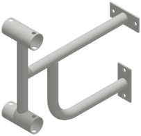 Кронштейн настенный (двухрядный) - fgospostavki.ru - Апрелевка