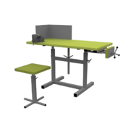 Верстак ученический комбинированный с тисками и струбциной, с защитным экраном и табуретом - fgospostavki.ru - Апрелевка