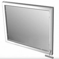 Травмобезопасное поворотное зеркало для инвалидов (квадрат) 680 x 680 миллиметров - fgospostavki.ru - Апрелевка