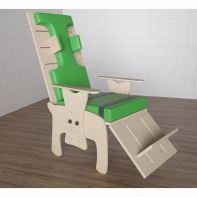 Стул для ребенка с ОВЗ с регулируемой подножкой «Адаптация» №1 - fgospostavki.ru - Апрелевка