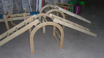 Лестница навесная с зацепами (420*2280 миллиметров, дерево) - fgospostavki.ru - Апрелевка