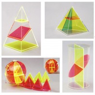 Дополнительный набор прозрачных геометрических тел с сечениями. - fgospostavki.ru - Апрелевка