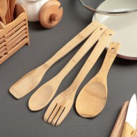 Набор кухонных принадлежностей (дерево) - fgospostavki.ru - Апрелевка