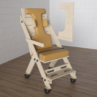 Стул для ребенка с ОВЗ «Новые горизонты» №4 со столешницей коричневый - fgospostavki.ru - Апрелевка