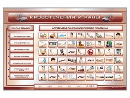 Трехсекционный базовый комплект "Травмы. Кровотечения. Ожоги" для учащихся общеобразовательных учреждений - fgospostavki.ru - Апрелевка