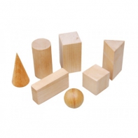 Набор "Тела геометрические" (деревянные) 14штук - fgospostavki.ru - Апрелевка
